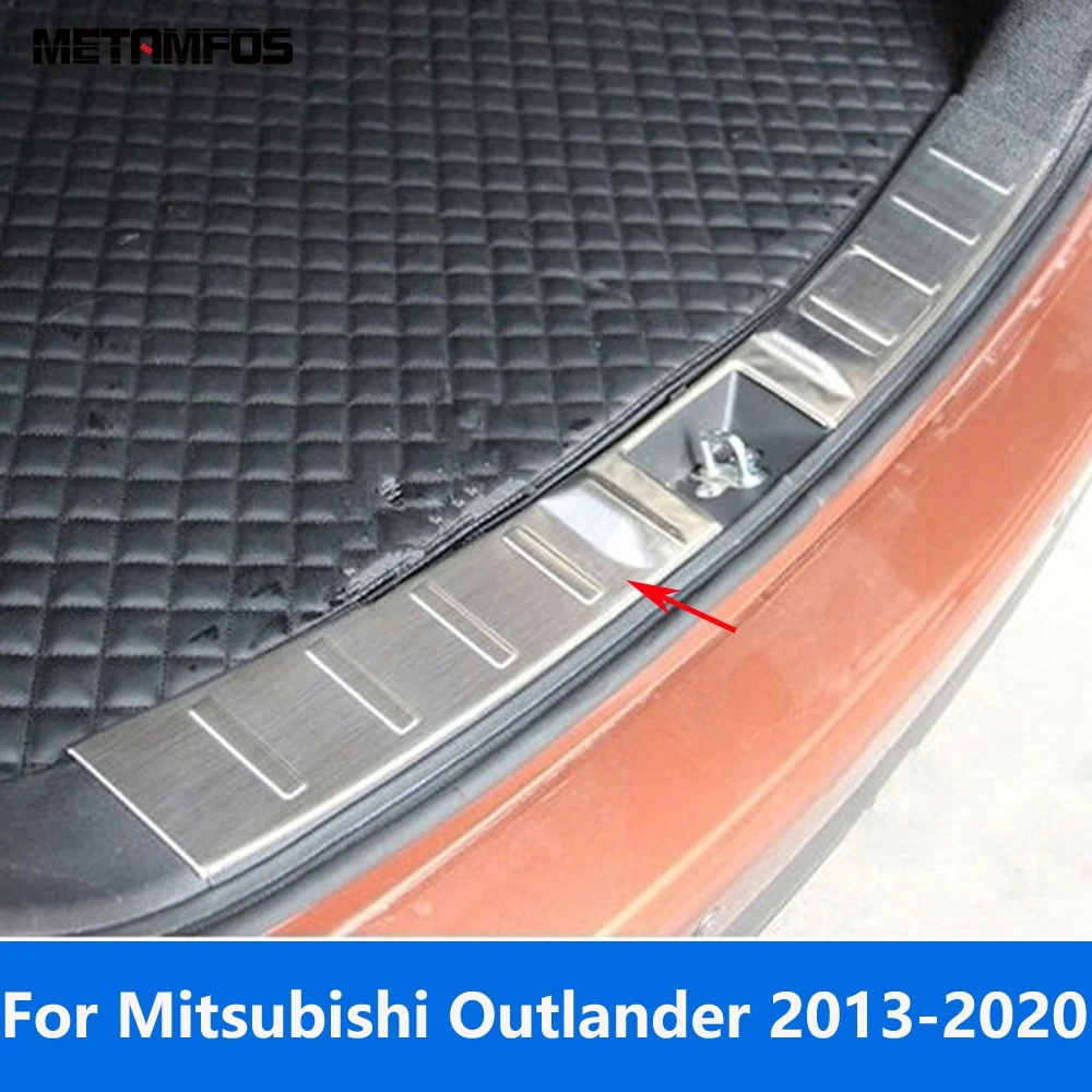 

Для Mitsubishi Outlander 2013-2019, 2020: Внутренняя накладка на задний бампер, защита порога багажника, аксессуары для автомобиля
