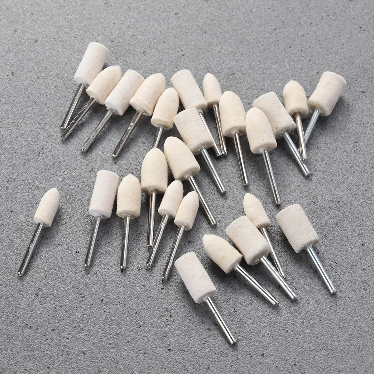 

30pcs Polishing Buffing Wheels Set For Beauty Equipment Jewelry Stainless Steel Glass Mechanical Parts High Quality Wool