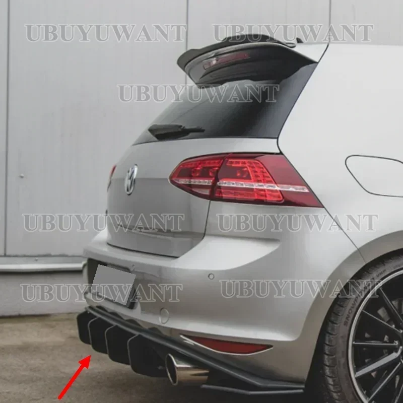 Dyfuzor tylnego zderzaka samochodu Tylne boczne splittery Spoiler Warga Do VW Volkswagen Golf 7 VII MK7 GTI 2013-2020