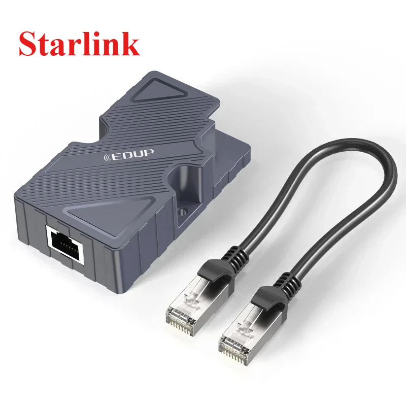 EDUP Starlink Gigabit POE Gen3 Injector DC Step UP Converter 12V to 48V 3 in 1 for Dish V2 Internet Kit to Router PC RV Adapter