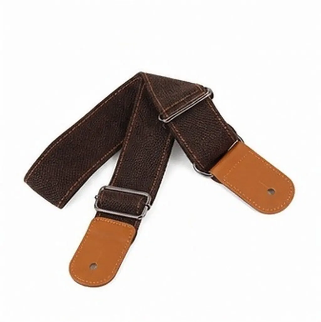 1Pcs Ukulele Strap Cotton Linen Body Strong Ends Adjustable Length High Performance Guitar Strap Coffee