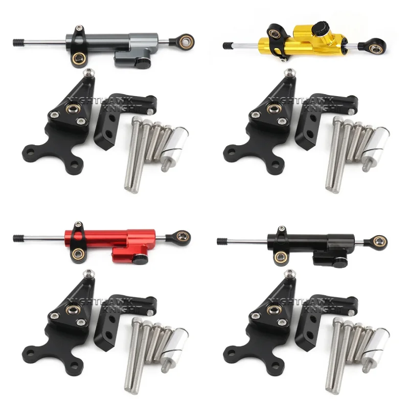 New Steering Damper For HONDA CBR650R 2019 cbr650r 2020 2021 2022 2023 Motorcycle Adjustable Steering Stabilizer Damper Bracket
