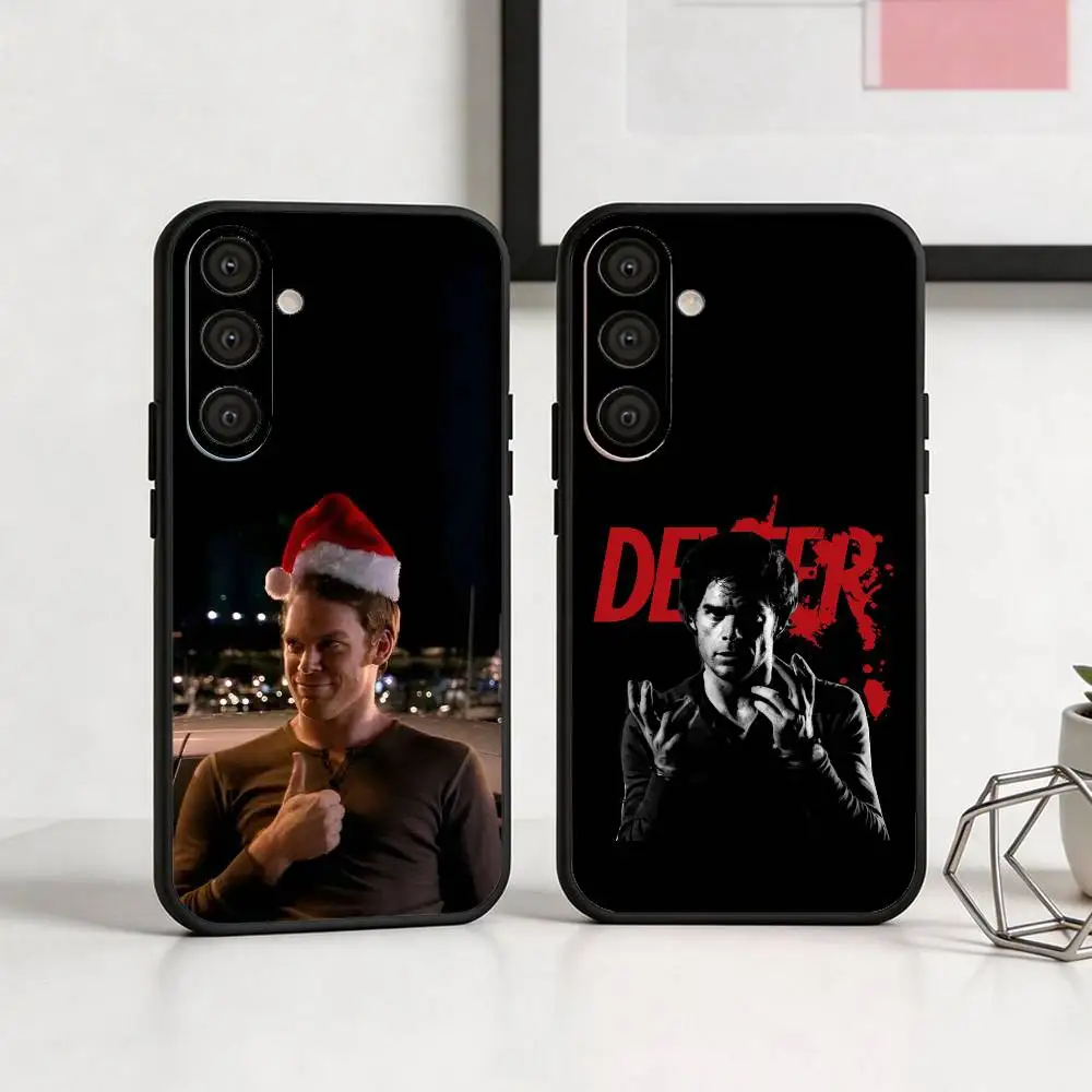 

D-Dexie-D-Dexter M-Morgan Phone Case For Samsung A73,72,71,A52,51,40,41,A22,A32,31,A13, Soft Black Shell