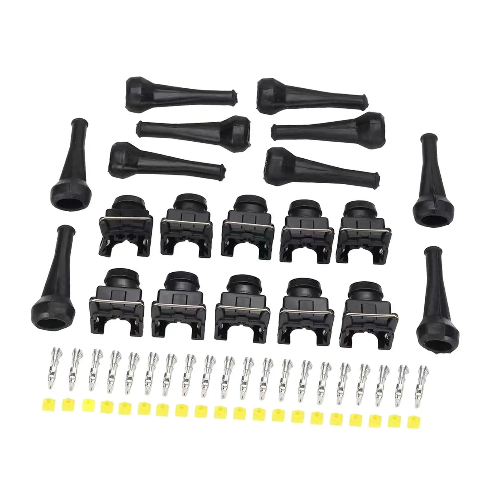 10 Pieces Injector Connectors Plug Accessories 2 Pin Connectors Set