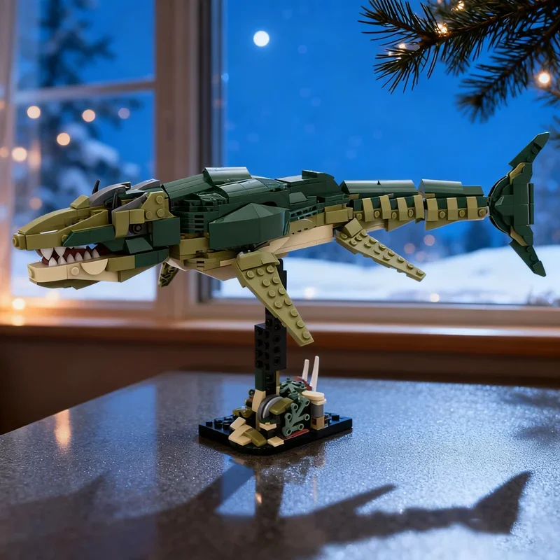 

Набор для сборки модели Мозазавра (548 деталей), конструктор MOC Creator 3 в 1, рождественский подарок, развивающая игрушка для детей, идея для самостоятельной сборки