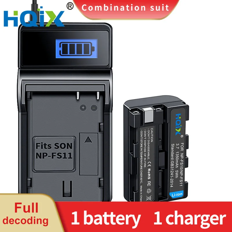 Hqix-バッテリー充電器,Sony DSC-P1 P20 p30 p50 fs55 f505 trv1ve DCR