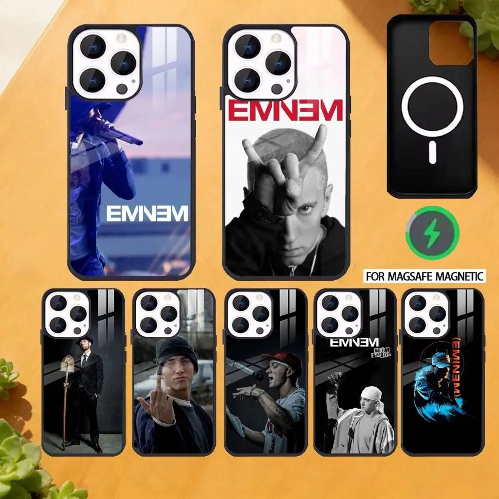 

Rapper Singer E-Eminem Phone Case For iPhone 17,16,15,14,13,12,Plus,Pro,Max for Magsafe Magnetic Wireless Charging