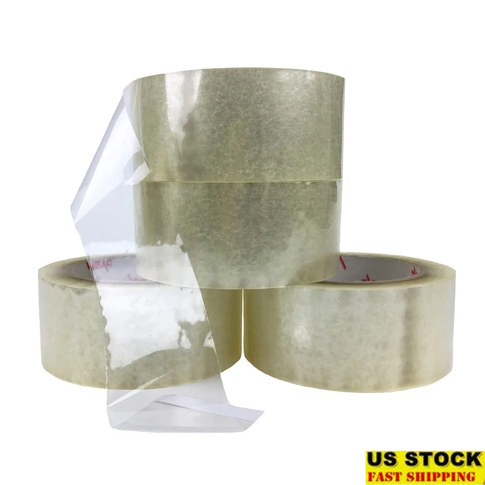 

Wholesale Clear Acrylic Packing Tape 3 Inch 110 Yards 1.9 Mil 24 Rolls Case Strong Moisture Resistant Sealing Boxes