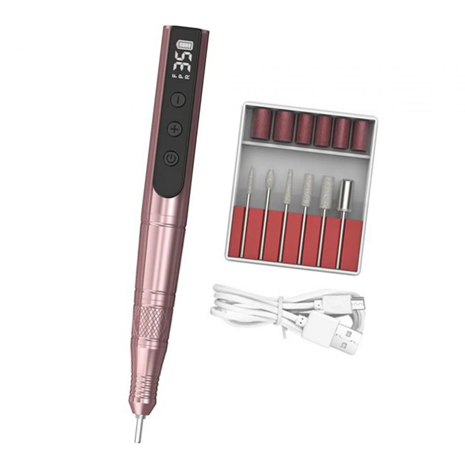 Electric Nail Drills Efiles Nail Drills Nail Grind Trims Removing Acrylic Nails Portable 35000RPM Grinding Fingernail Grinder