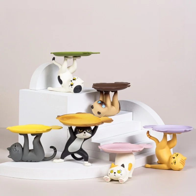 

Новый Catyou That Cat слепая коробка милый кот настольный орнамент подставка украшение для хранения забавный поднос для выражений кошачьи украшения игрушки подарки