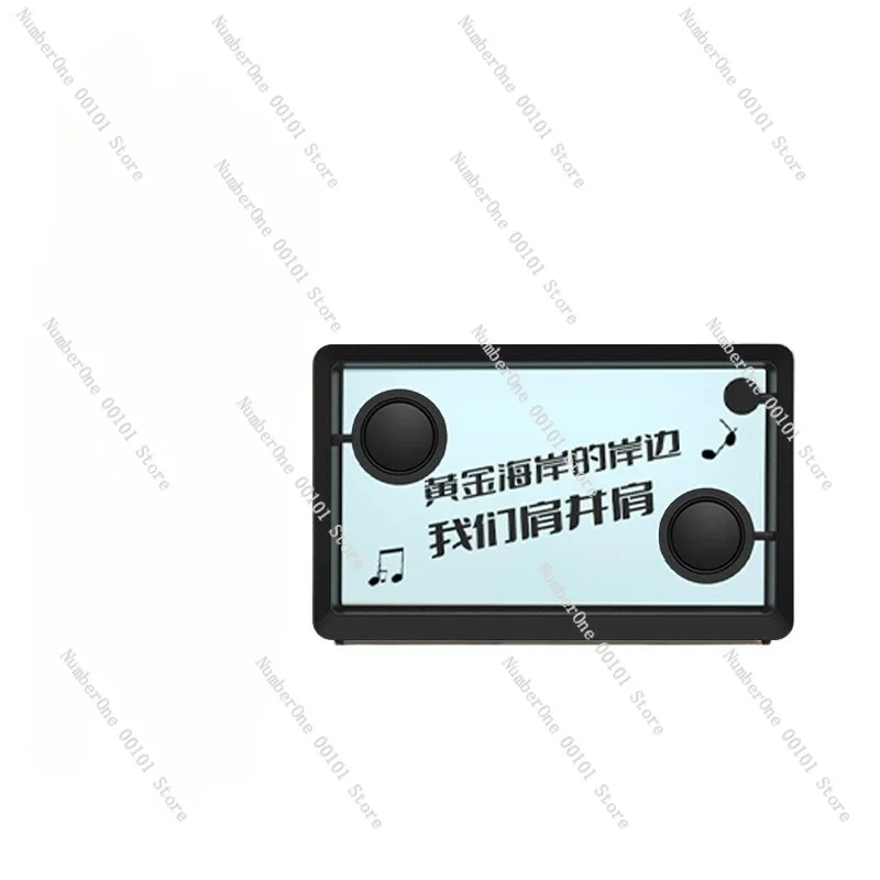 

Suspended Bluetooth Speaker, Transparent Lyrics Display, Portable Speaker with Photo Album for Living Room and Birthday Gifts