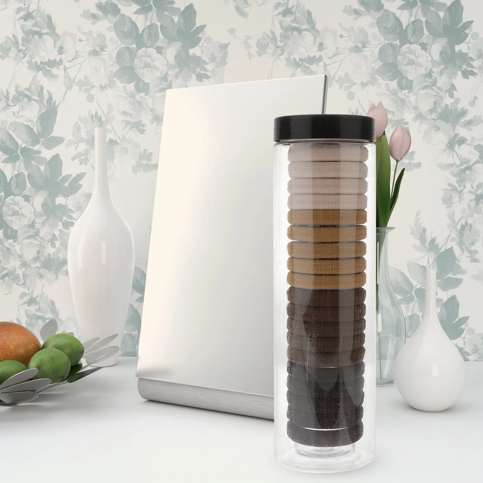 

20Pcs Hair Ties for Women Seamless Elastic Bands Ponytail Holders No Slip Damage Free for Medium Thick Hair Styling