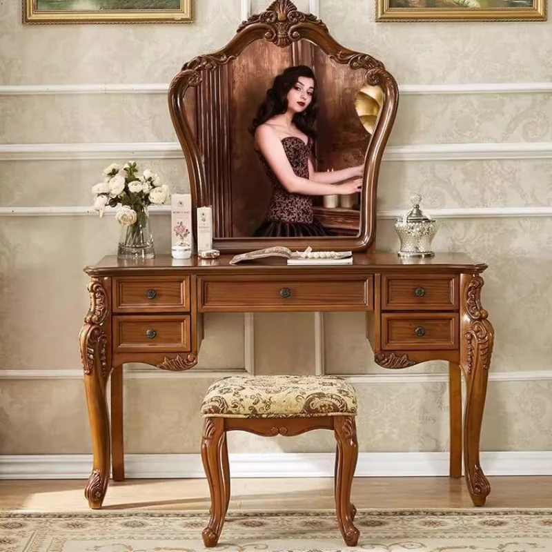 طاولة زينة مكتبية جمالية تصميم كبير لغرفة النوم منضدة زينة رائعة إسكندنافية فاخرة Espejo Pared لتزيين أثاث المنزل