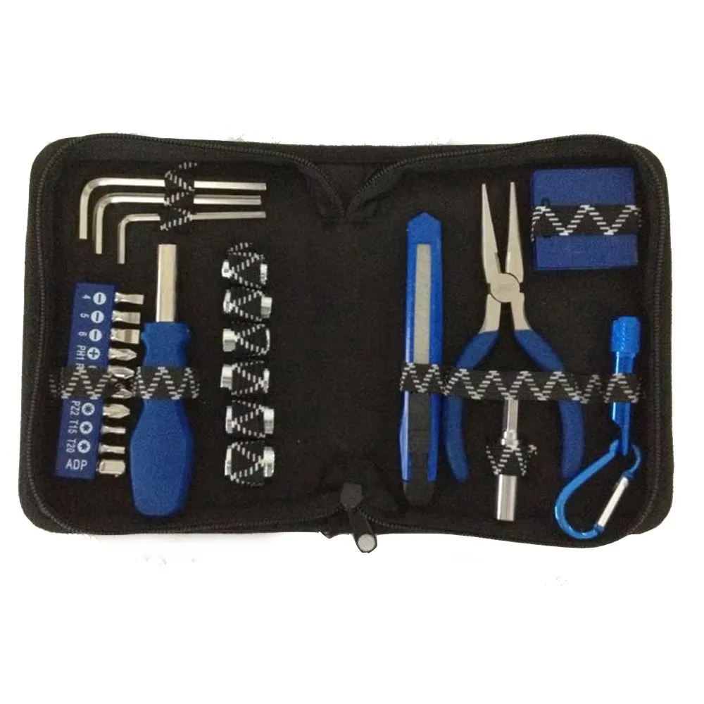 STLF 26 Promotion Hot Sales Premium Gift Home Mini Tool Set with Zipper Canvas Bag Tool Kit