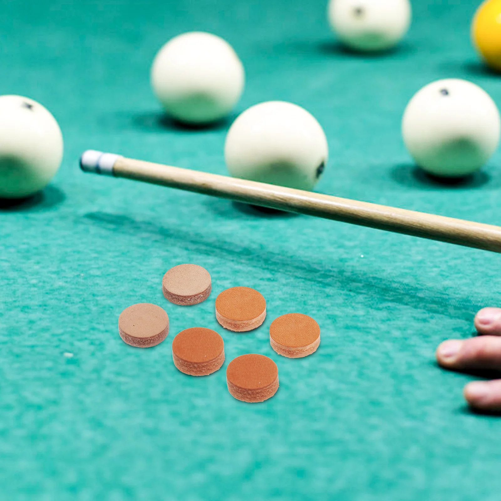 

20Pcs Pool Cue Tips Long Service Life Perfect Detail Billiard Necessity Supplies Pool Stick Tips Billiard Cue Fitting