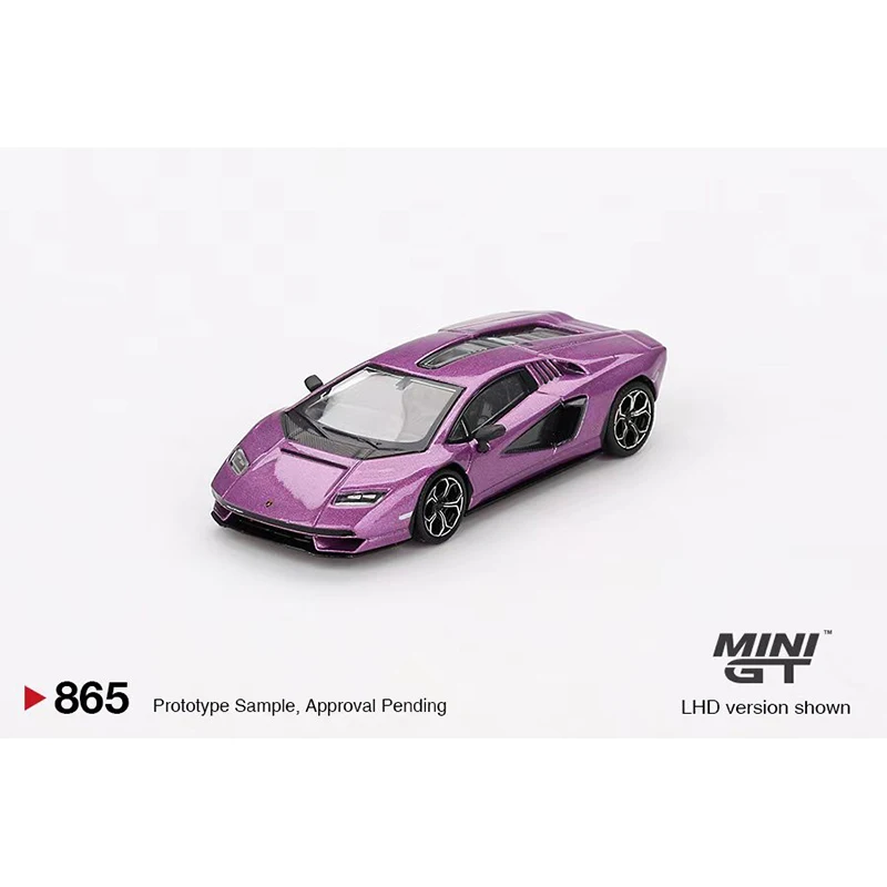 PreSale MINIGT 865 1:64 Countach LPI 800-4 Viola 30th Diecast Diorama Model Collection Miniature Toys