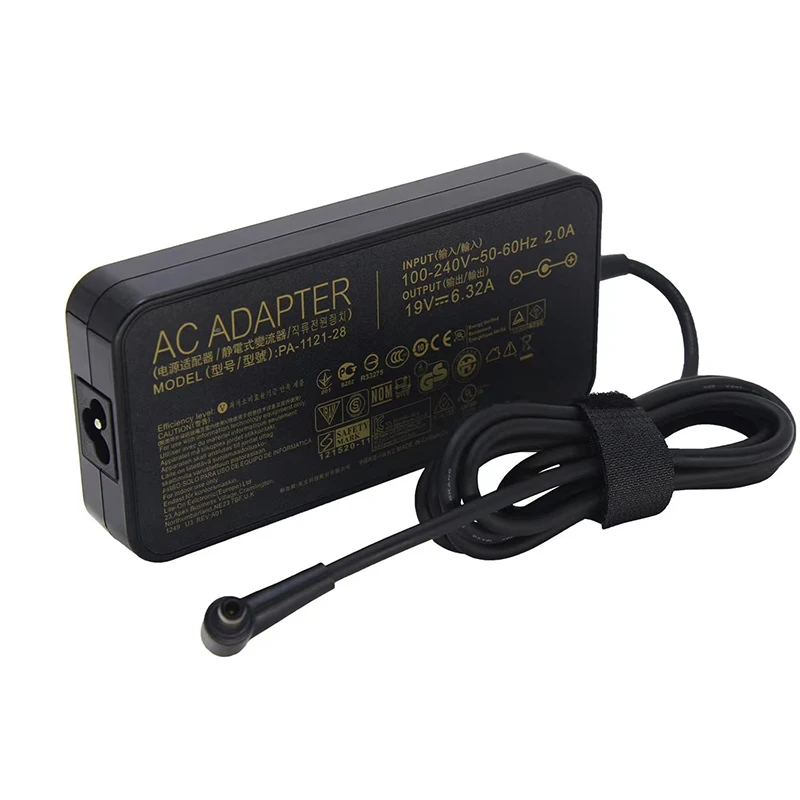 Imagem -02 - Adaptador Carregador de Energia para Asus Tuf Gaming Fx705ge Fx705gd Fx505 Fx505gd Fx505ge Fx505dy 19v 6.32a 120w 6.0*3.7 mm