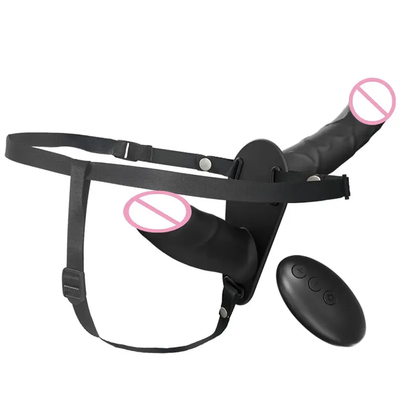 On Belt Dildos For Girl Double Head Artificial Penis Wearable Electric Strapon  Lesbian Vibrating Sex Toys Strap