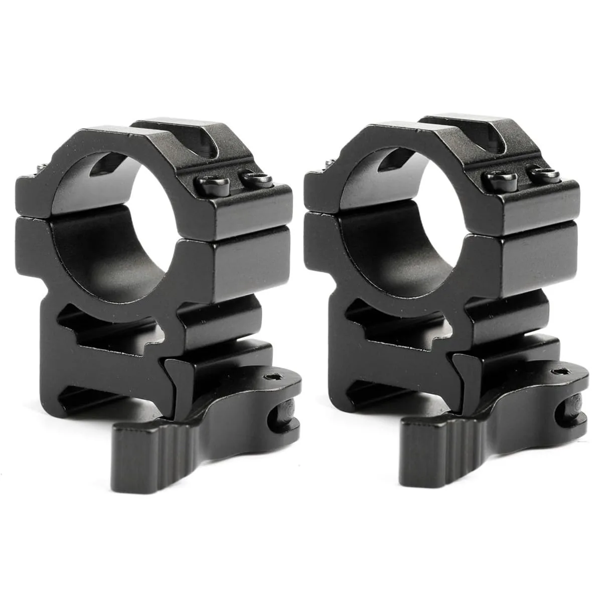 MIZUGIWA 1 Pair Tactical QD Scope Mount Adapter 20mm Picatinny Rail Pistol Airsoft Barrel Ring 25.4mm 30mm Rifle Hunting Caza