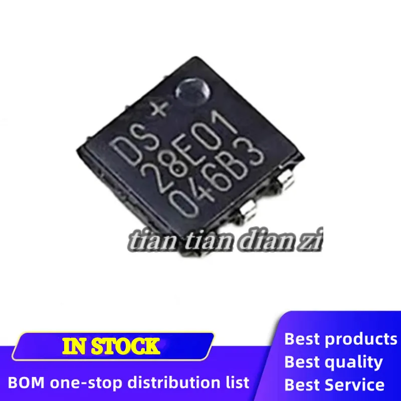 DS28E01 DS28E01P-100+T packaged TSOC-6 erasable programmable memory chip