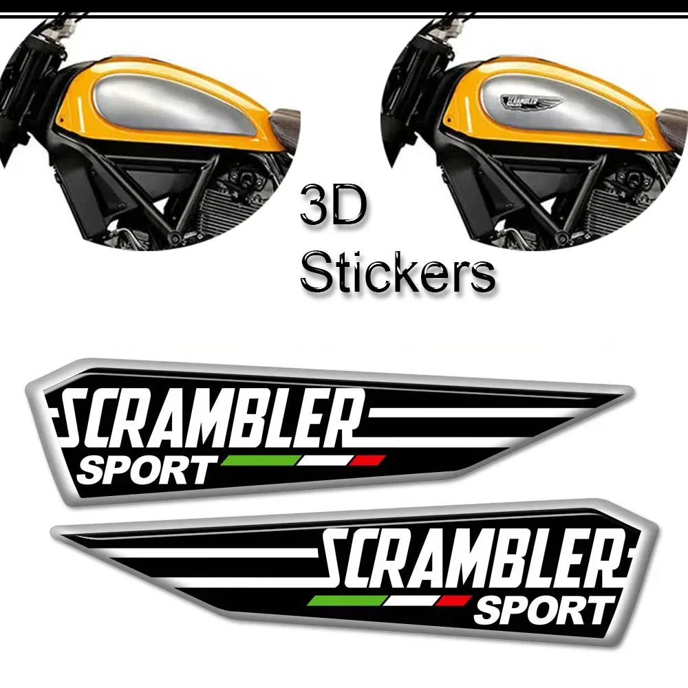 

Protective Fairing Tank Pad Emblem Badge Logo Stickers Decal For DUCATI Scrambler 2012 - 2020