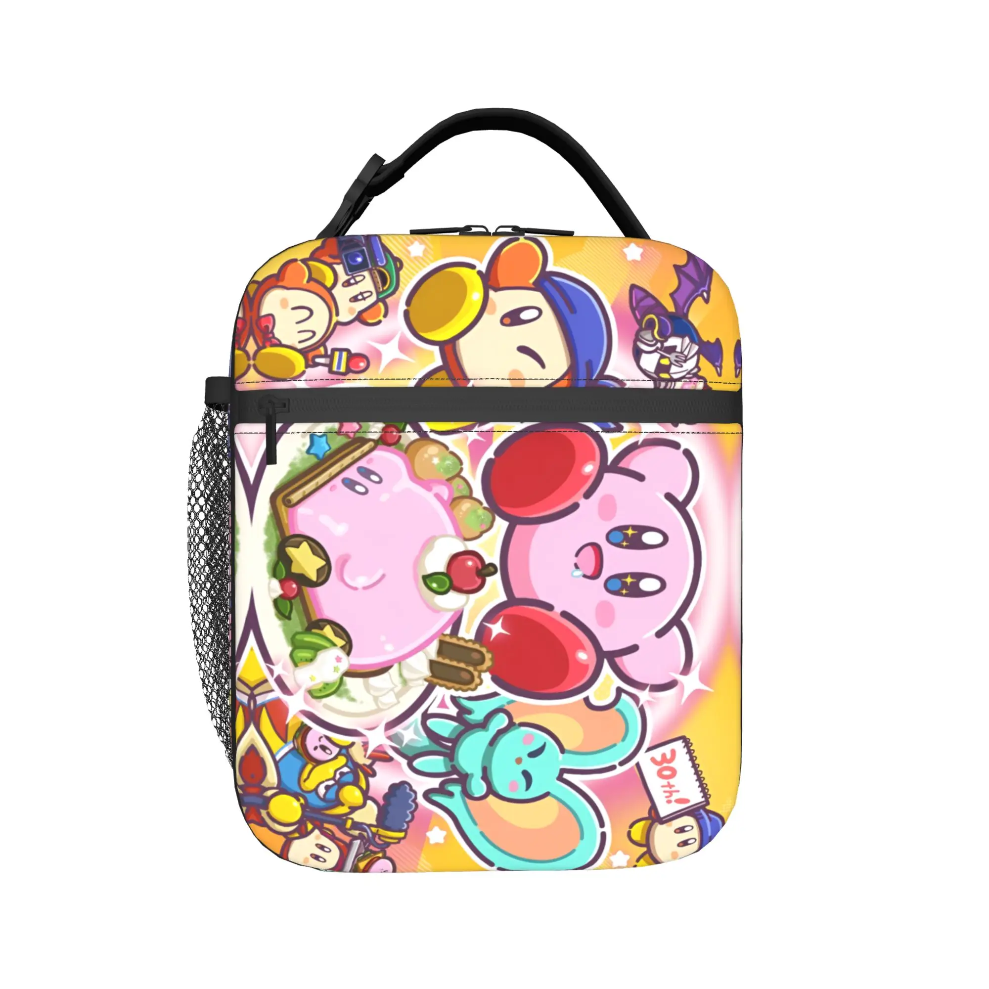 Bolsa térmica personalizada K-Kirbys para el almuerzo, para mujeres y hombres, con diseño de dibujos animados, portátil, para la escuela