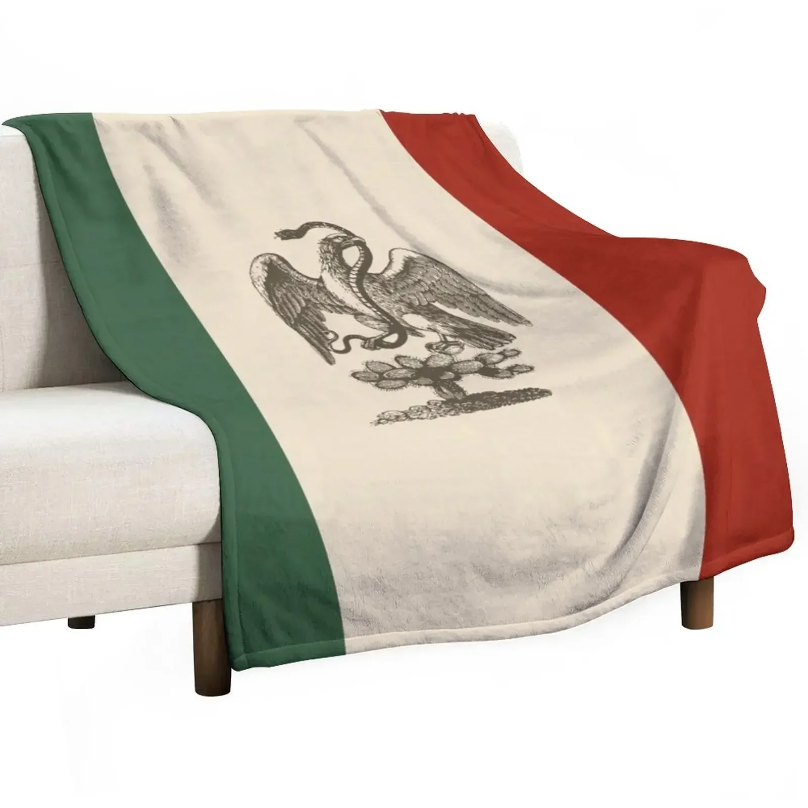 Bandera de Mexico 1800 Throw Blanket Thins Decoratives Luxury Thicken Blankets