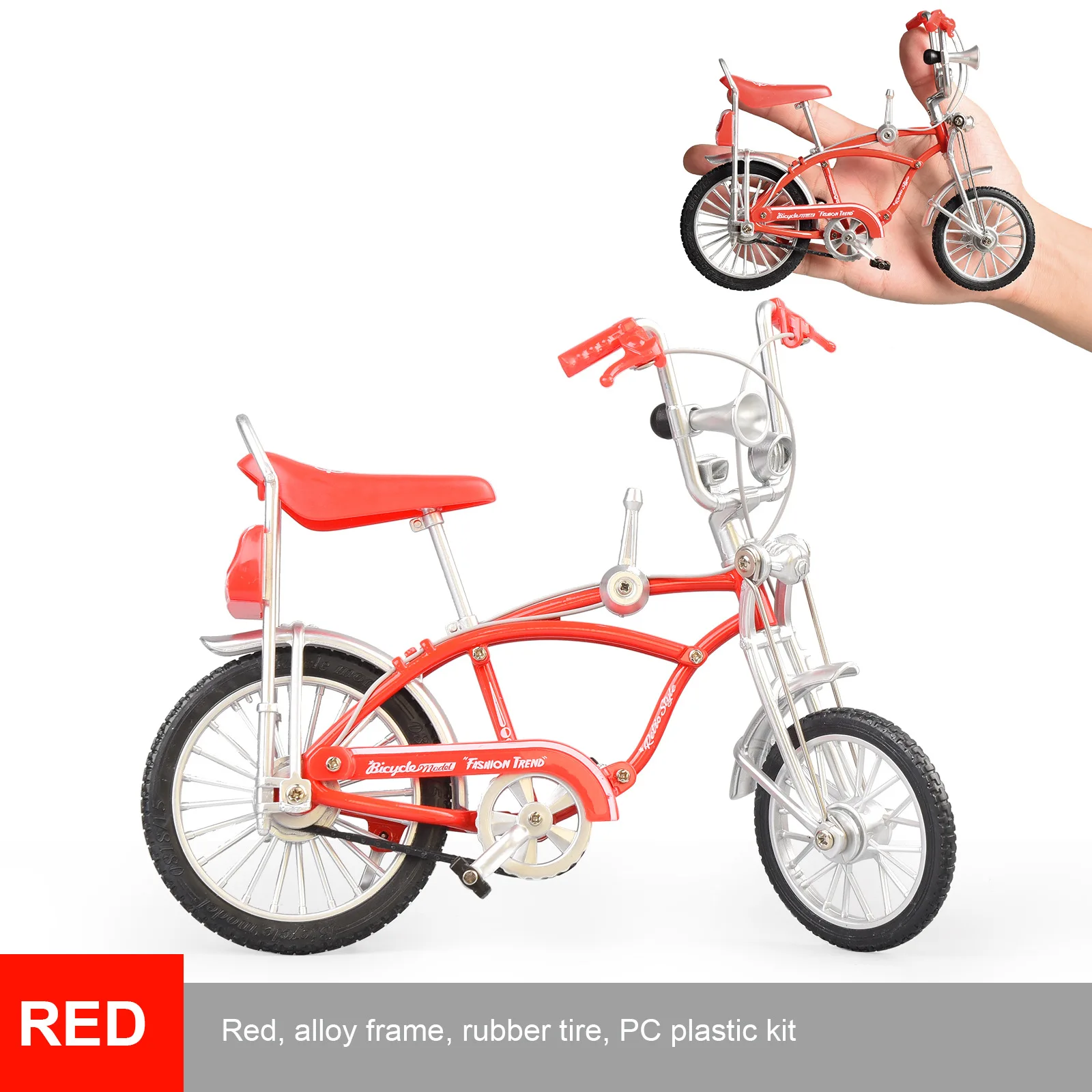 

1:8 scale road bicycle model toy Vintage Metal Mountain Bike Model Statue - Ideal Home Decoration & Children's Gift