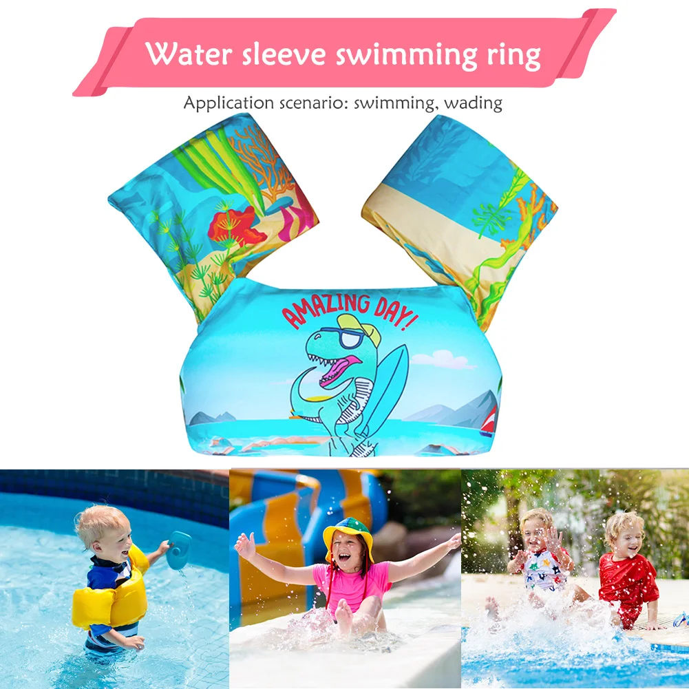 Baby Float Cartoon Arm Sleeve Life Jacket Swimsuit Foam Safety Swimming Training Floating Pool Float Swimming Ring  Arm Sleeves