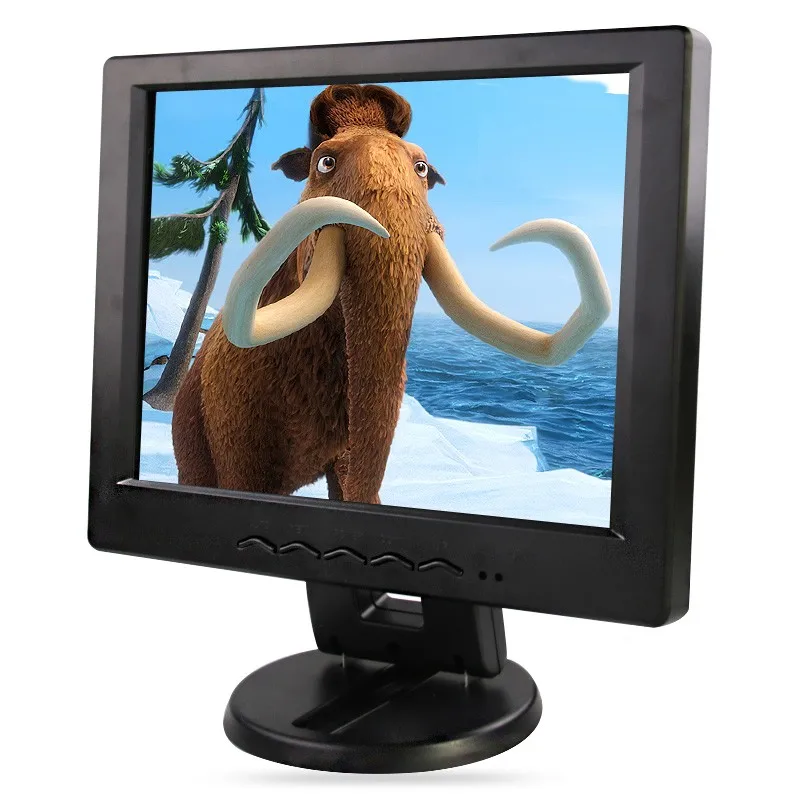 10-17 INCH LCD monitor,  desktop Computer display, VGA+USB+HDMI+AV+TV PORT BLACK, 10-17