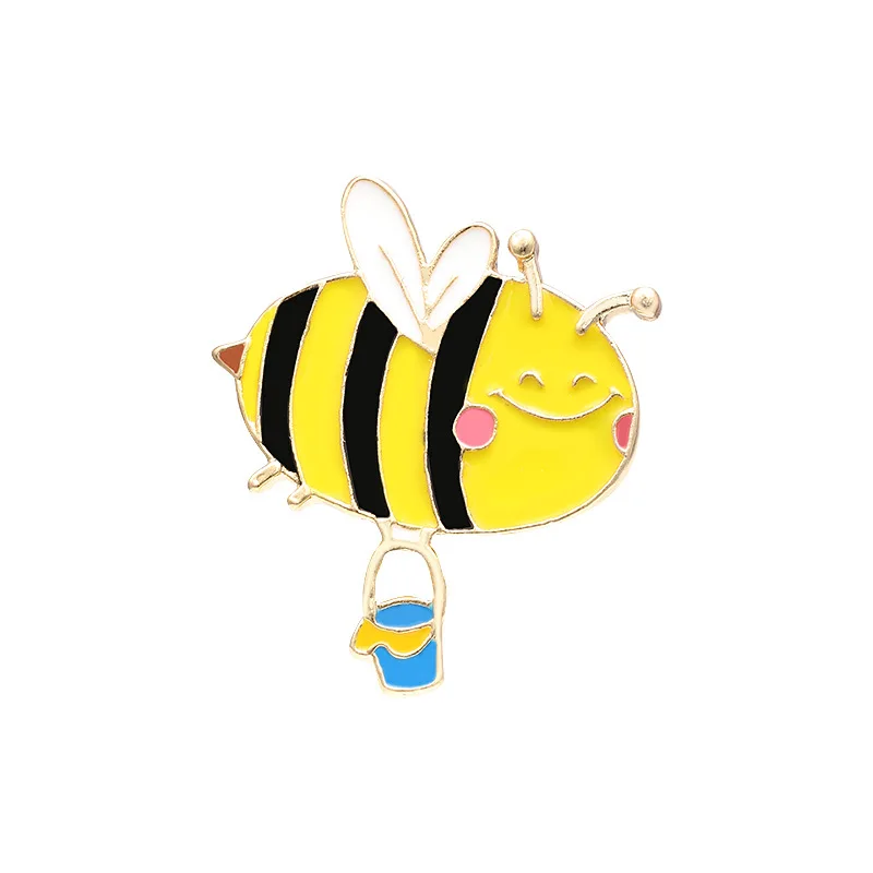 6 Pcs Bee Brooch Brooches for Women Jewelry Cute Clothing Lapel Pin Cartoon Child