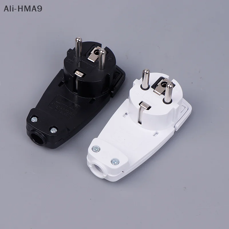 

HMA9-Extra Flat Plug 250 V (16 A) White Socket Adapter With Folding Handle & Cable Kink Protection, European Standard