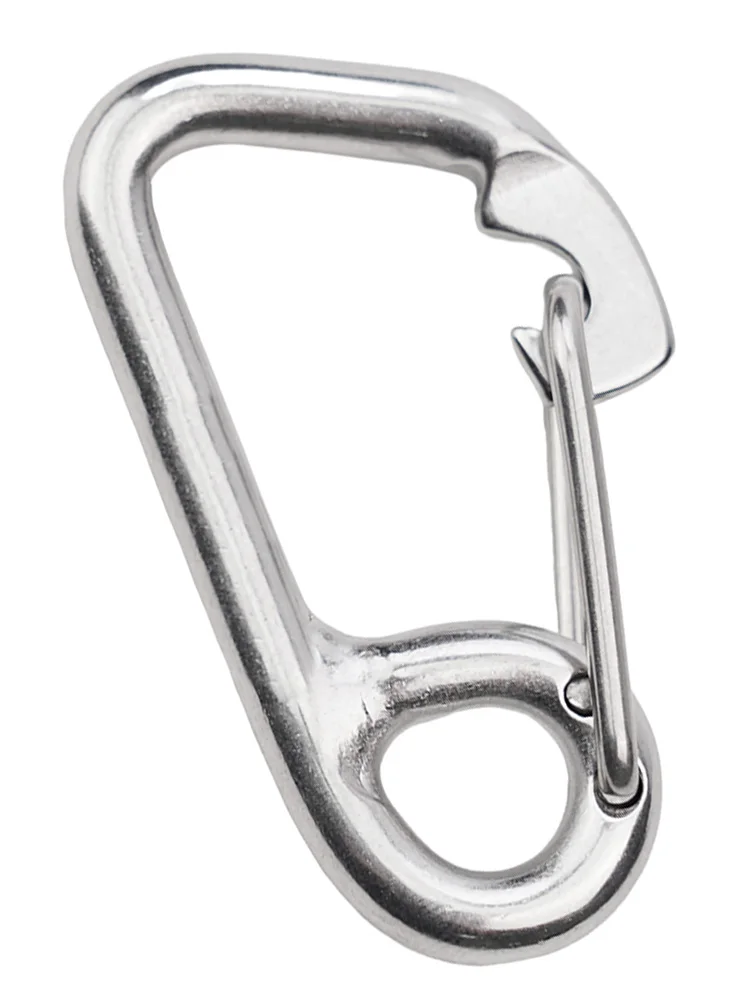 

Carabiner Diving Buckle Simple Hook 316 Stainless Steel 60MM Buckle Camping Equipment Kayak Boat Outdoor Tools