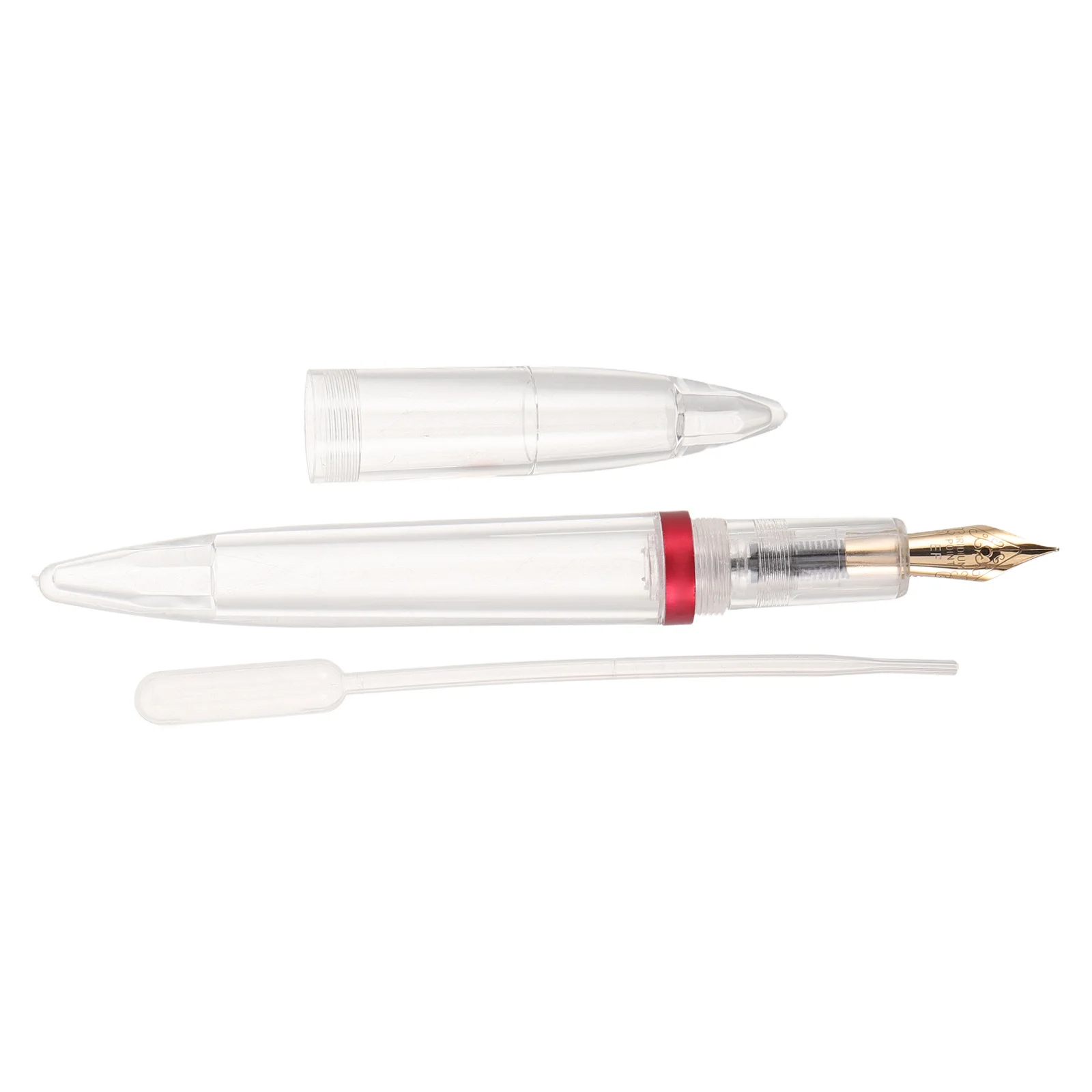 

Large Capacity Fountain Pen 0.5Mm Fine Nib Refillable Transparent Acrylic Ink Pen For Drawing Writing Journaling Office