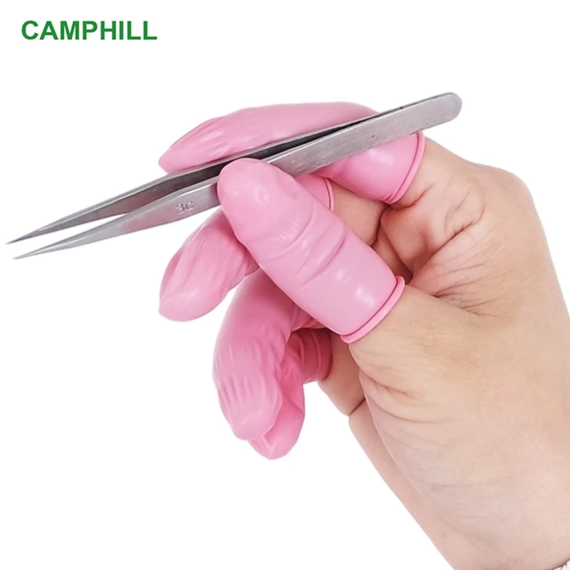 Disposable Latex Finger Covers Bioengineering, Processing Plant Dust-free Workshop Edge Curling Thickened Anti Slip Finger-cots