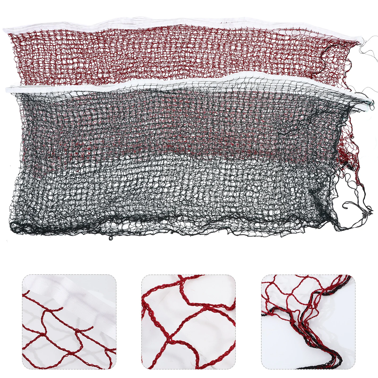 

2pcs Badminton Net Portable Foldable Outdoor Garden Net Sturdy Lightweight Polypropylene Set With Poles Compact