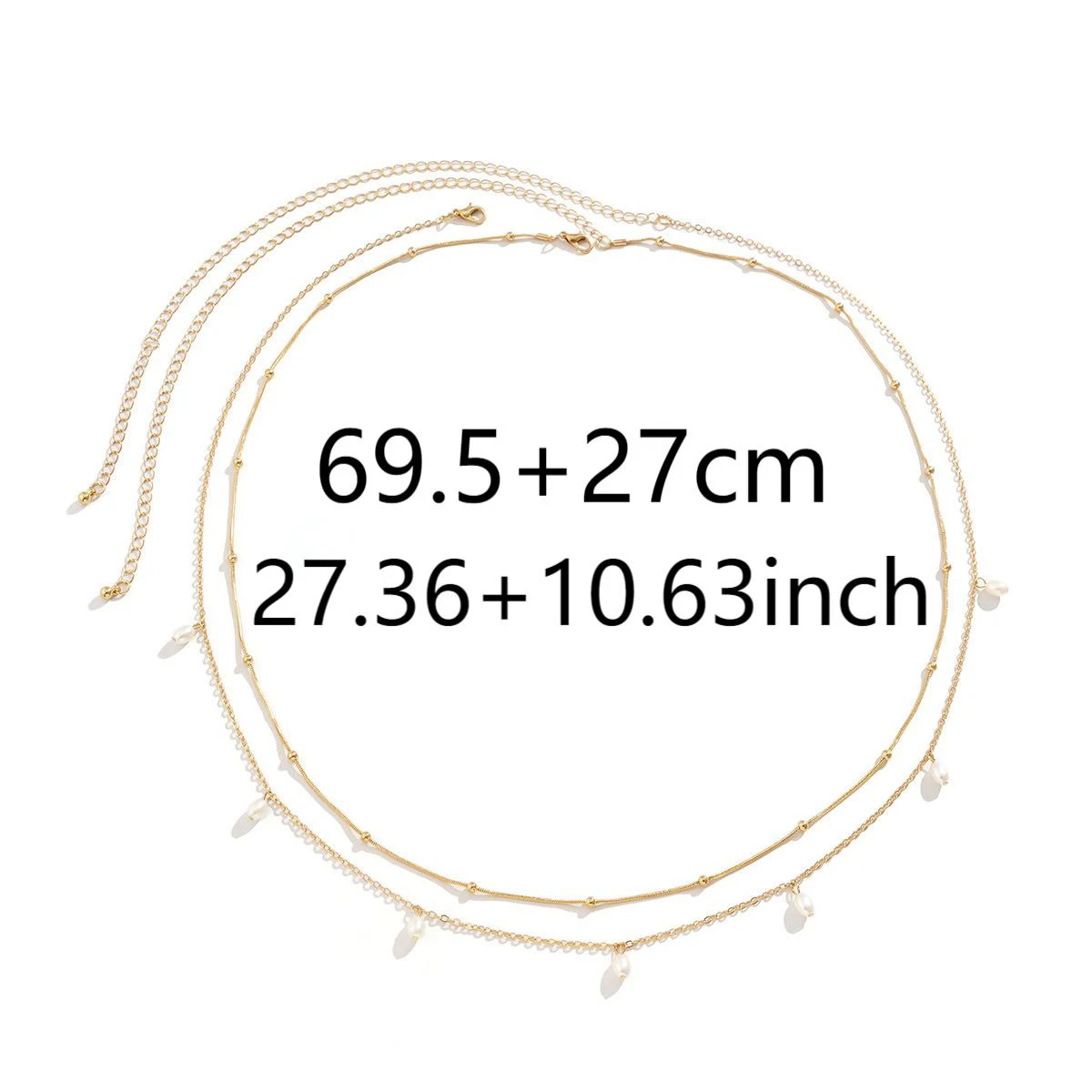 الرجعية بسيطة طبقة مزدوجة رقيقة الخصر سلسلة موضة تقليد اللؤلؤ قلادة البطن سلسلة المرأة مثير الصيف الجسم سلسلة مجوهرات