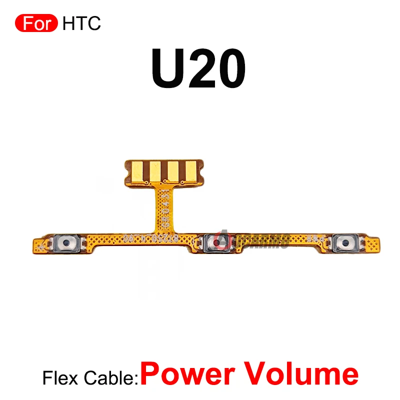 Per HTC U20 Power On OFF Volume Bottons Flex Cable parti di ricambio