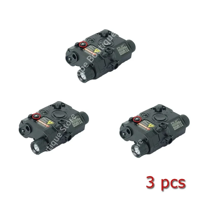 PEQ15 Multifunktionale Laserbox-Taschenlampe: Passend für 20-mm-Schiene, für Spielzeug-Airsoft-Waffen, Jagd, CS und Spiel, Anzeige