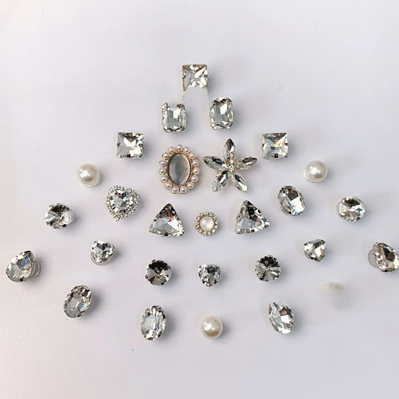 Clear Diamond Shoe Charme, DIY Decorações Sapato, Acessórios Botão, Fit para Goog Bag Slides, Sandálias Tamancos, Kids 'Presentes
