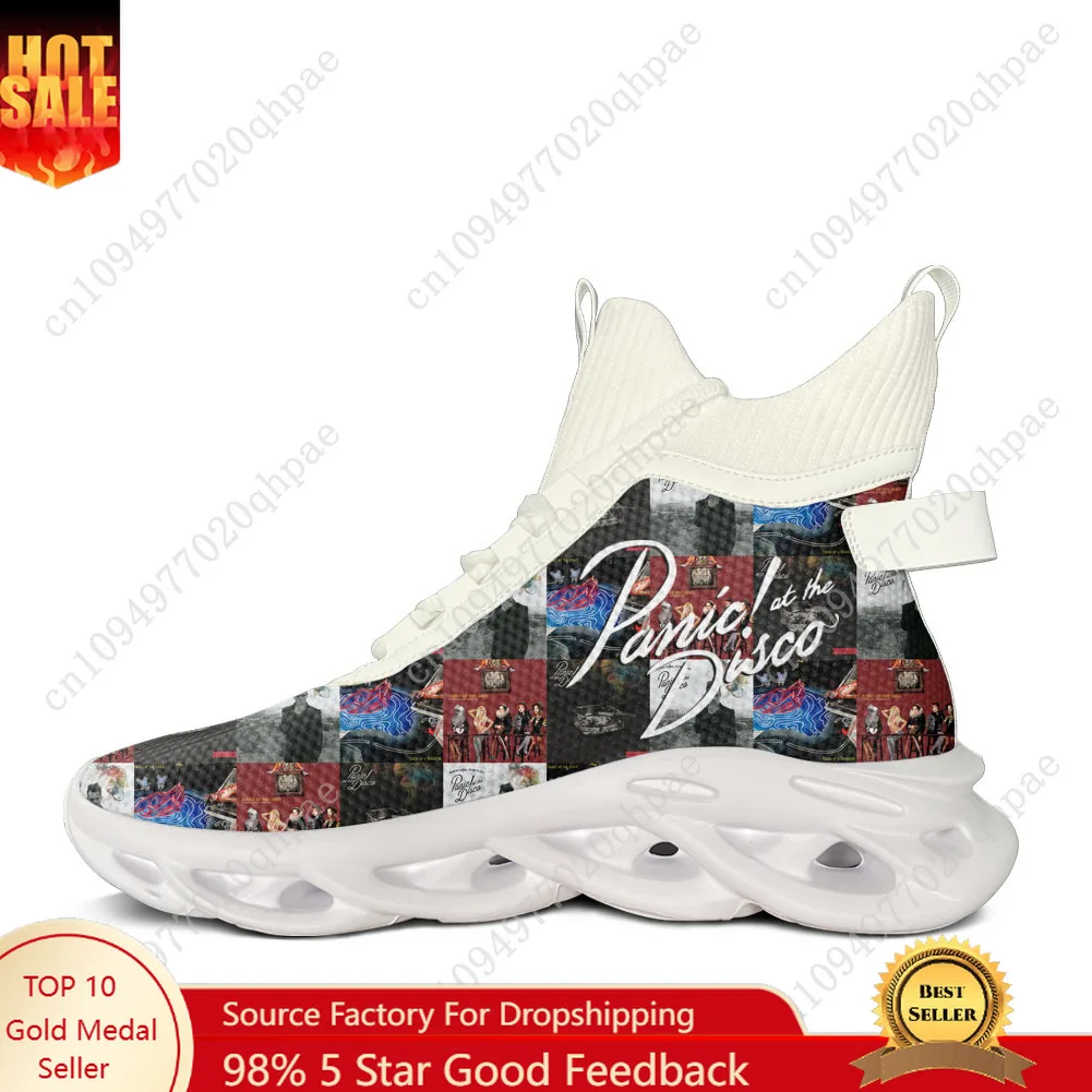 

Panic At The Disco High Top Flats Sneakers Mens Womens Sports Running Shoes Sneaker Lace Up Mesh Footwear Custom Made Shoe