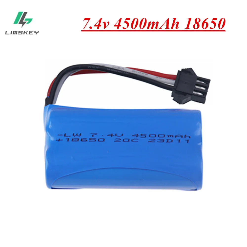 SM-3P spina 7.4v 4500mAh batteria agli ioni di litio per orologio rilevamento dei gesti Twisted RC stunt car 18650 7.4v batteria per auto RC