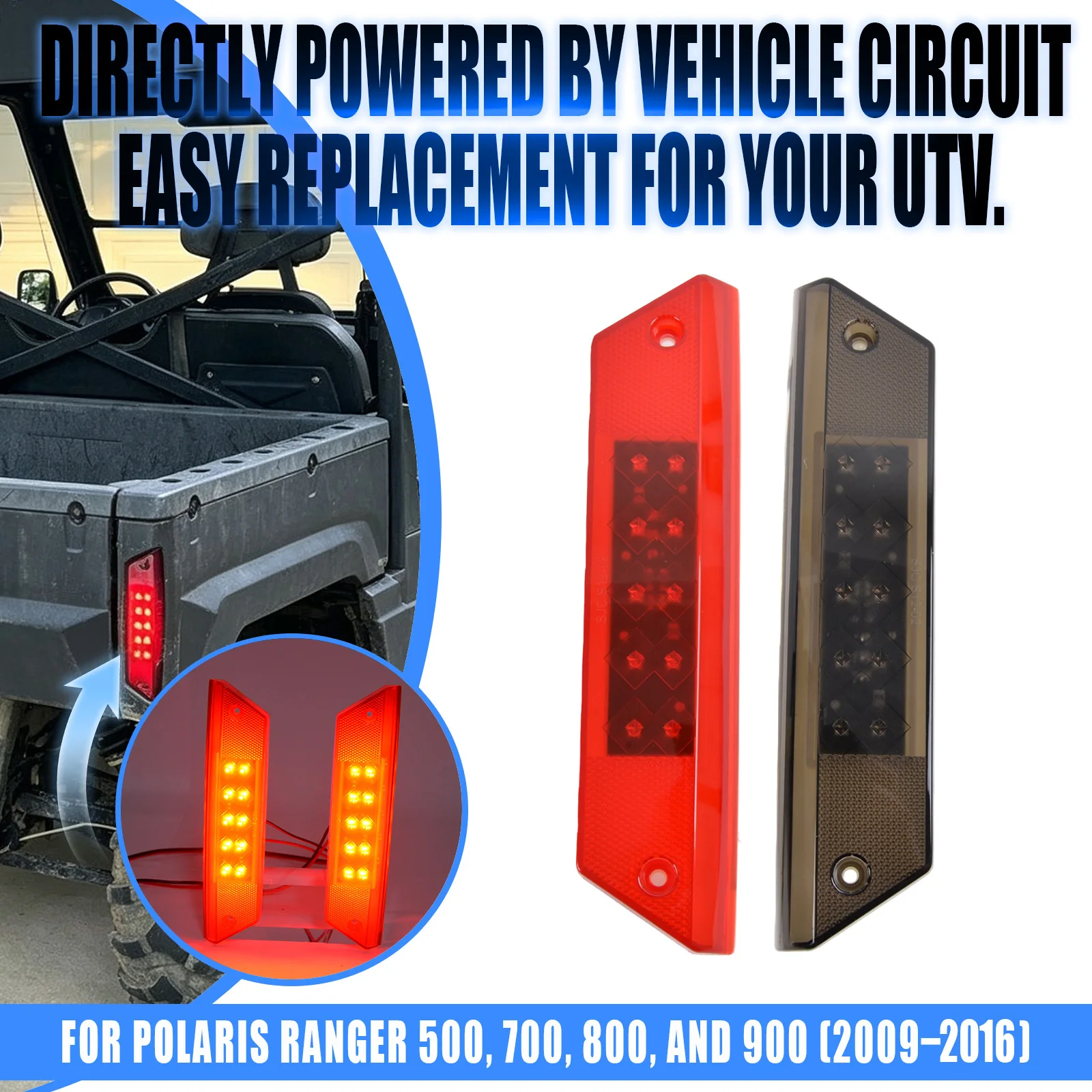 LED Rear Tail Brake Stop Light Lamp For Polaris Ranger 500 700 800 900 2009 2010 2011 2012 2013 2014 2015 2016 OEM 2411099