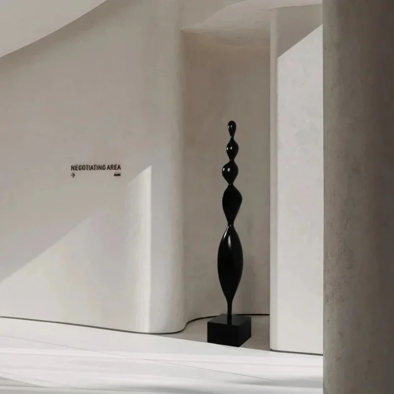 

B Hotel aisle entrance abstract artwork solid wood sculpture floor ornament