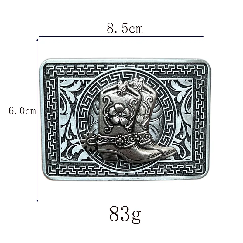 Boots Riding boot belt buckle Western style