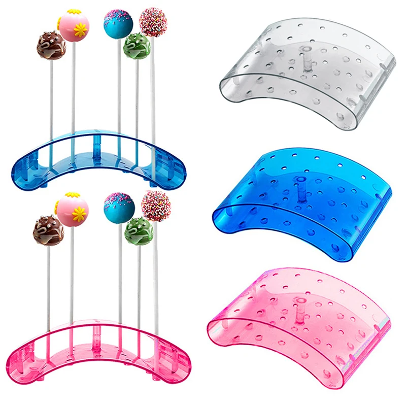 20 Hole Cake Lollipop Holder Display Stand Acrylic Holder Clear Durable Candy Holder For Wedding Party Birthday Dessert Stand