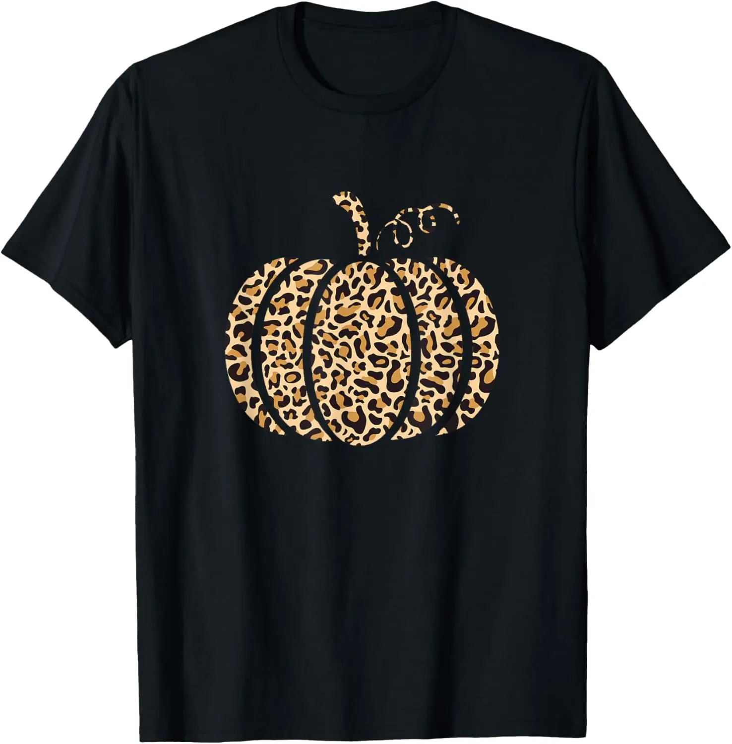 

Cute Leopard Print Pumpkin Vintage Girls Womens Graphic T-Shirt