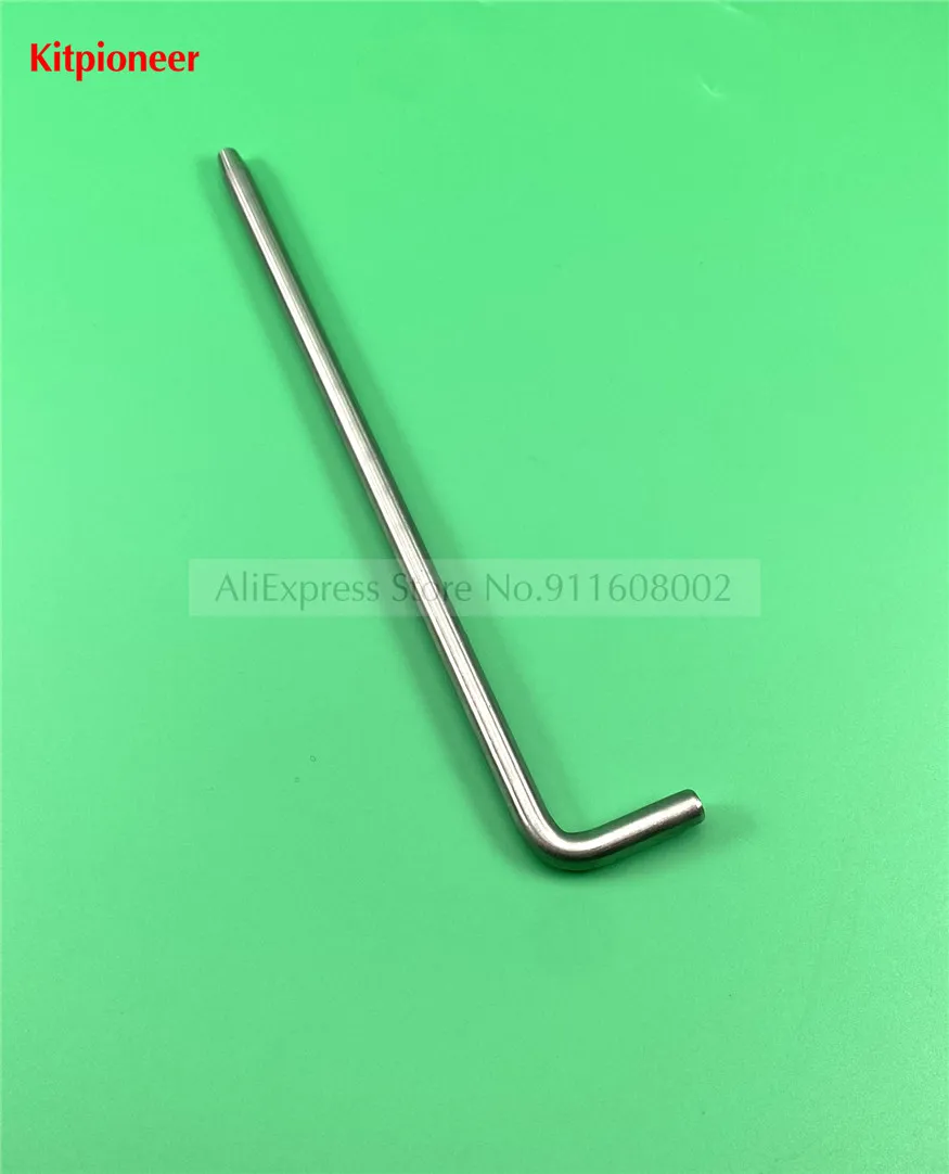 1 الترباس دبوس قطع الغيار المناسب استبدال 22.2 سنتيمتر L-شكل الفولاذ المقاوم للصدأ الترباس القطب لآلات الآيس كريم الناعمة YKF826