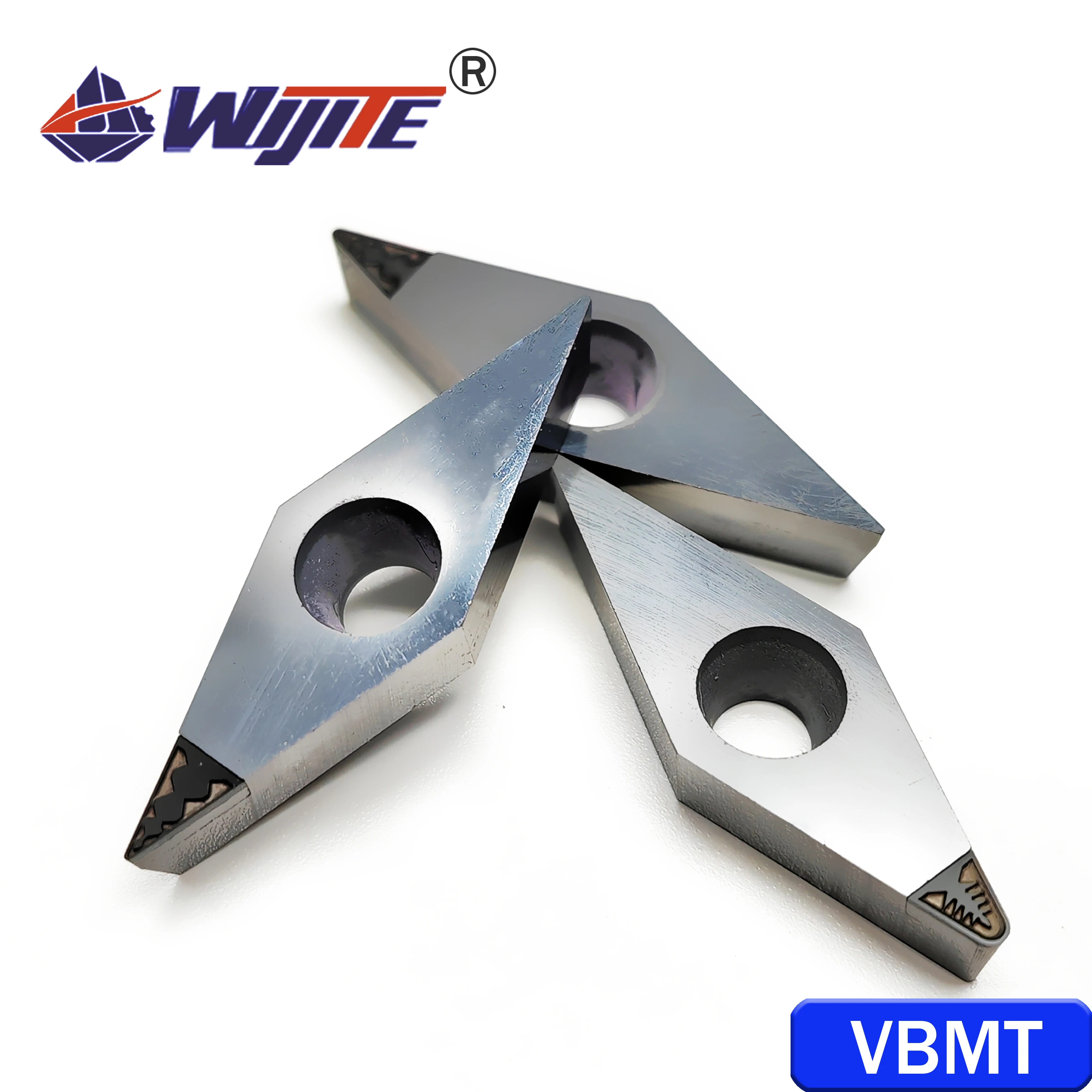 Pcd Vbmt160402 Vbmt160404 Vbmt160408 Chip Breken Draaigereedschap Gebruikt Voor Koper Aluminium Magnesiumvezel Glagerous Metalen Vbmt