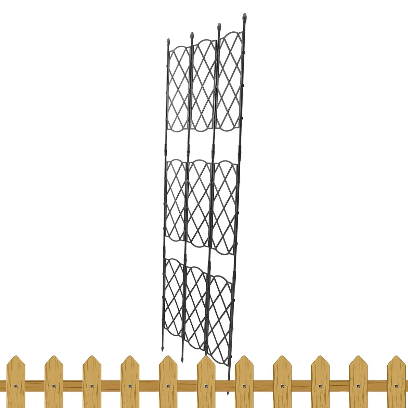 

Trellis For Potted Plants Climbing Detachable Cucumber Vegetable Growing Obelisk Garden Trellis For Climbing Plants For Balcony